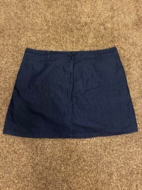 Classic Dark Blue Denim Skirt